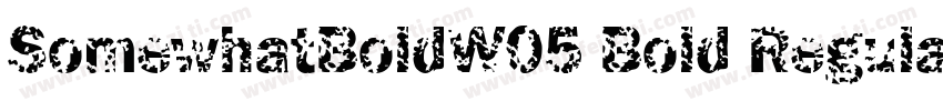 SomewhatBoldW05 Bold Regular字体转换
